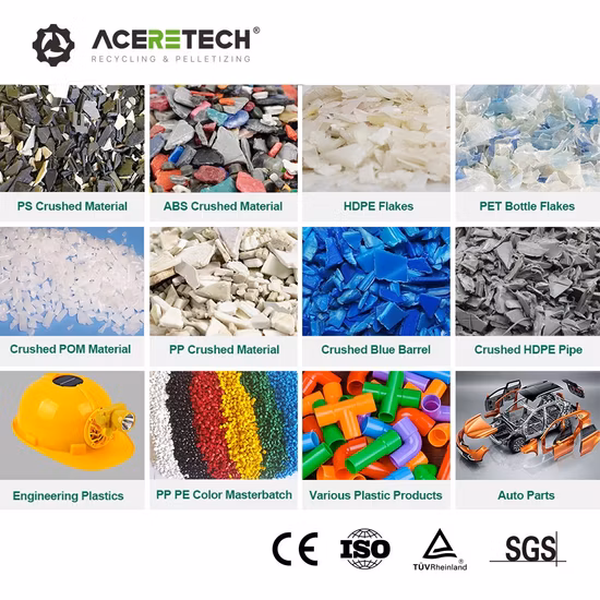 Ate Plastic Waste Pelletizing Granules Making Machine with Ceramic Heater