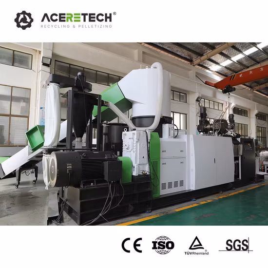 Máquina para fabricar gránulos de HDPE reciclados de plástico con película PVB