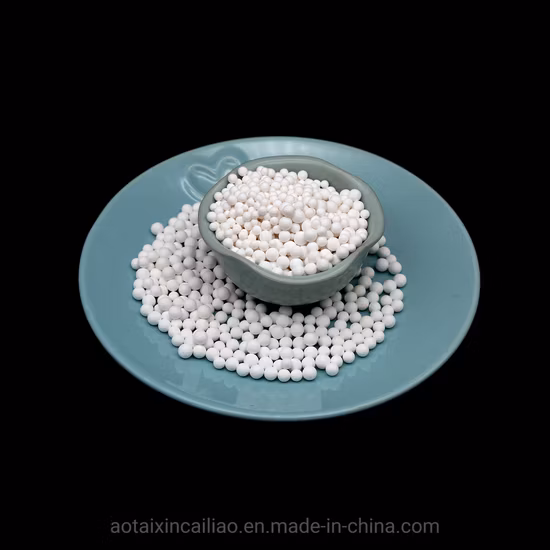 Precio de fábrica de gránulos de esfera de hidrato de alúmina activada desecante adsorbente