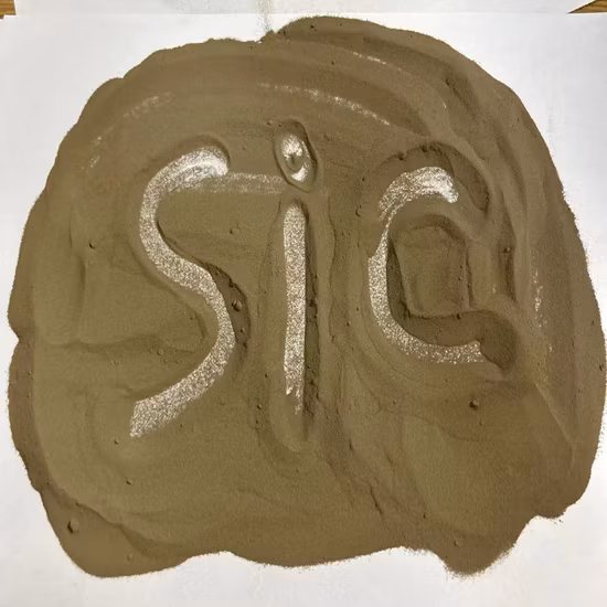 Polvo granulado de carburo de silicio, materia prima cerámica