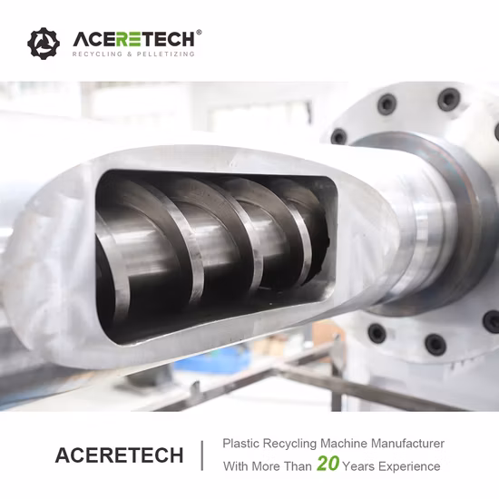Certificación Aceretech TUV Extrusora de gránulos de plástico de PVC de doble tornillo con calentador de cerámica
