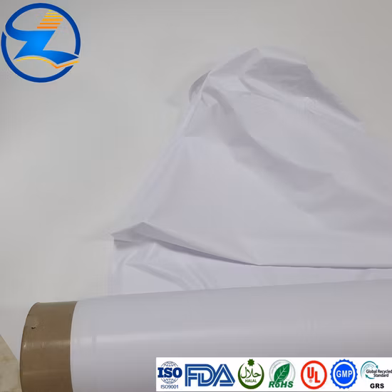 Personalice la materia prima de películas de PVC blanco de cerámica opaca suave